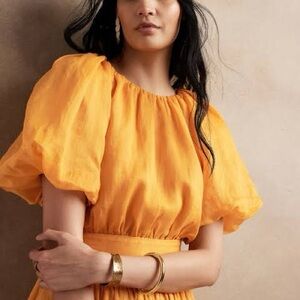 Banana Republic Ochre Rami Backless Mini Dress